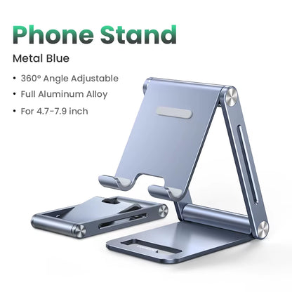 UGREEN Phone Holder Stand Aluminum Cell Phone Stand Tablet Stand Support Mobile Phone for Iphone 16 15 14 Pro Max Xiaomi Samsung