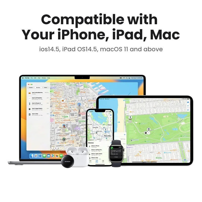UGREEN Smarttrack Link: Bluetooth GPS Tracker for Apple Find My and Luggage
