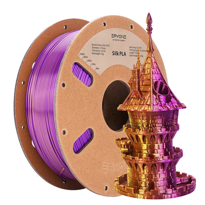 Dual Color Series Silk PLA and Matte PLA 1KG 1.75Mm Diameter High Quality Filament for FDM 3D Printing New Arrival