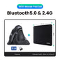 Vertical Mouse Wireless Bluetooth5.0 2.4G Ergonomic 4000DPI 6 Mute Buttons for Macbook Tablet Laptops Computer PC Mice