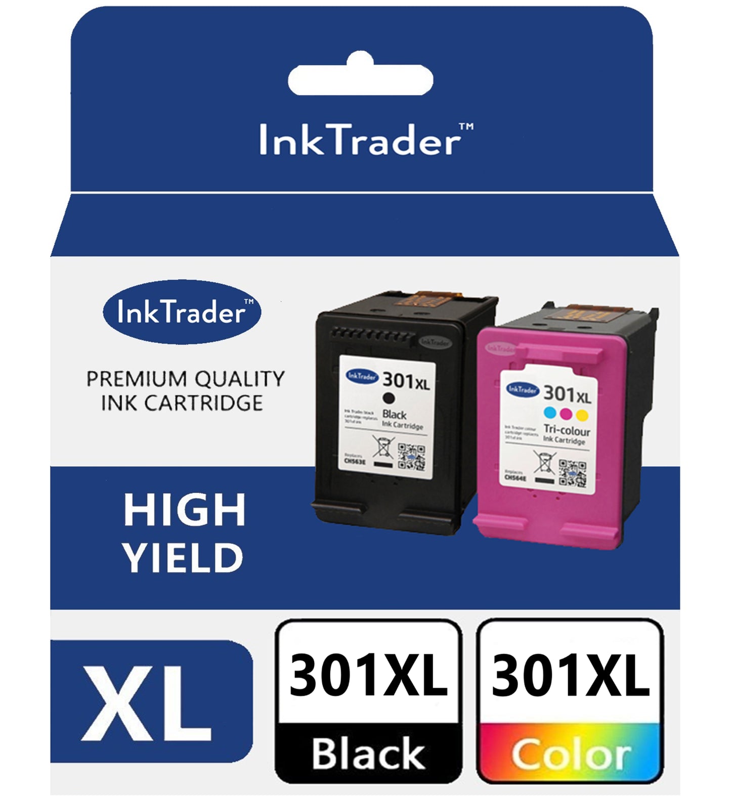 Refilled HP 301XL Ink Cartridges for HP Envy 5530/5532 Printers