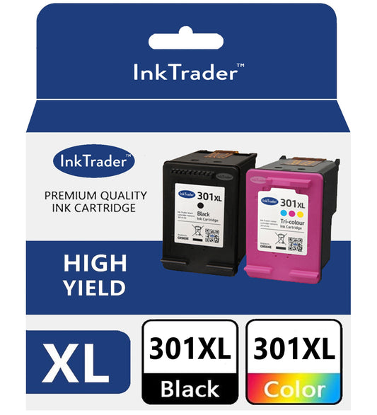 Refilled HP 301XL Ink Cartridges for HP Envy 5530/5532 Printers