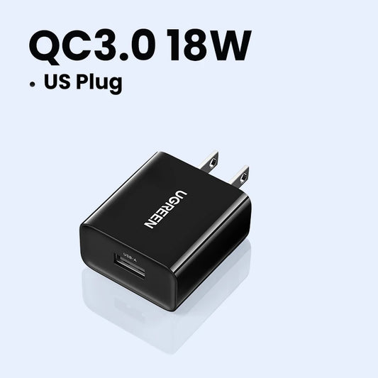 USB Quick Charge 3.0 QC 18W USB Charger QC3.0 Fast Wall Charger Mobile Phone Charger for Samsung S24 Huawei Xiaomi Iphone
