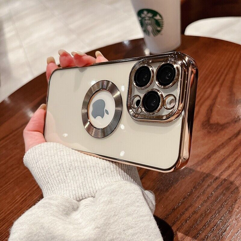 Logo Hole Shockproof Phone Case for Iphone 11 12 13 14 Pro Max Lens Protection