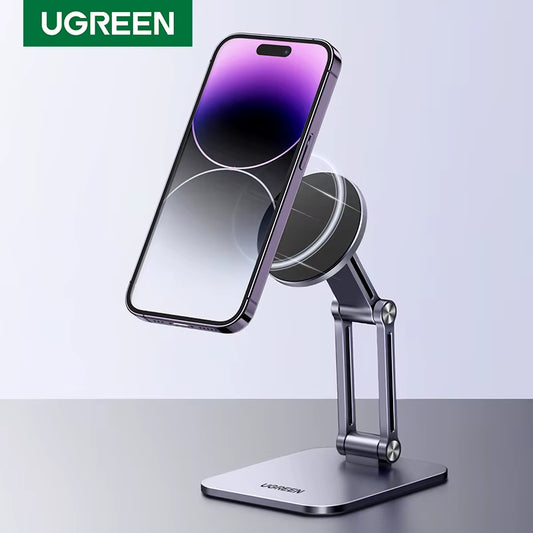 【New】Ugreen Magnetic Phone Holder Aluminum Cell Phone Stand for Magsafe Iphone 16 15 14 Pro Xiaomi Samsung Mobile Phone Holder