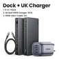 USB C HUB Docking Station Displaylink 9-In-1 2DP 2HDMI Dual 4K@60Hz for Macbook Windows 10Gbps PD100W Gigabit RJ45 Ports