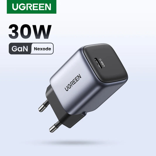 Gan 30W Fast Charger for Iphone 16 15 14 Pro PD3.0 Charger for Ipad Pro Tablet Samsung Xiaomi Type C Phone USB Charger