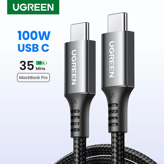 USB Type C to Type C PD100W Fast Charging Cable QC 4.0 for Macbook Samsung Huawei USB C to USB C 100W USB Type C Cable