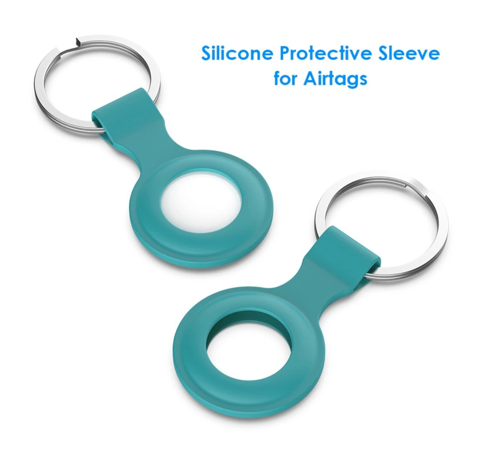 For Apple Airtag Silicone Loop Holder Keyring Carry Case Keychain Pet Luggage UK