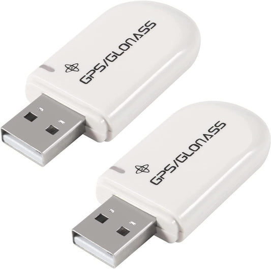 2PCS Vk-172 Usb Dongle GPS Module G-Mouse Glonass Navigation, Support Windows 10/8/7/Vista/Xp/Ce Andorid Linux for Raspberry Pi (White)