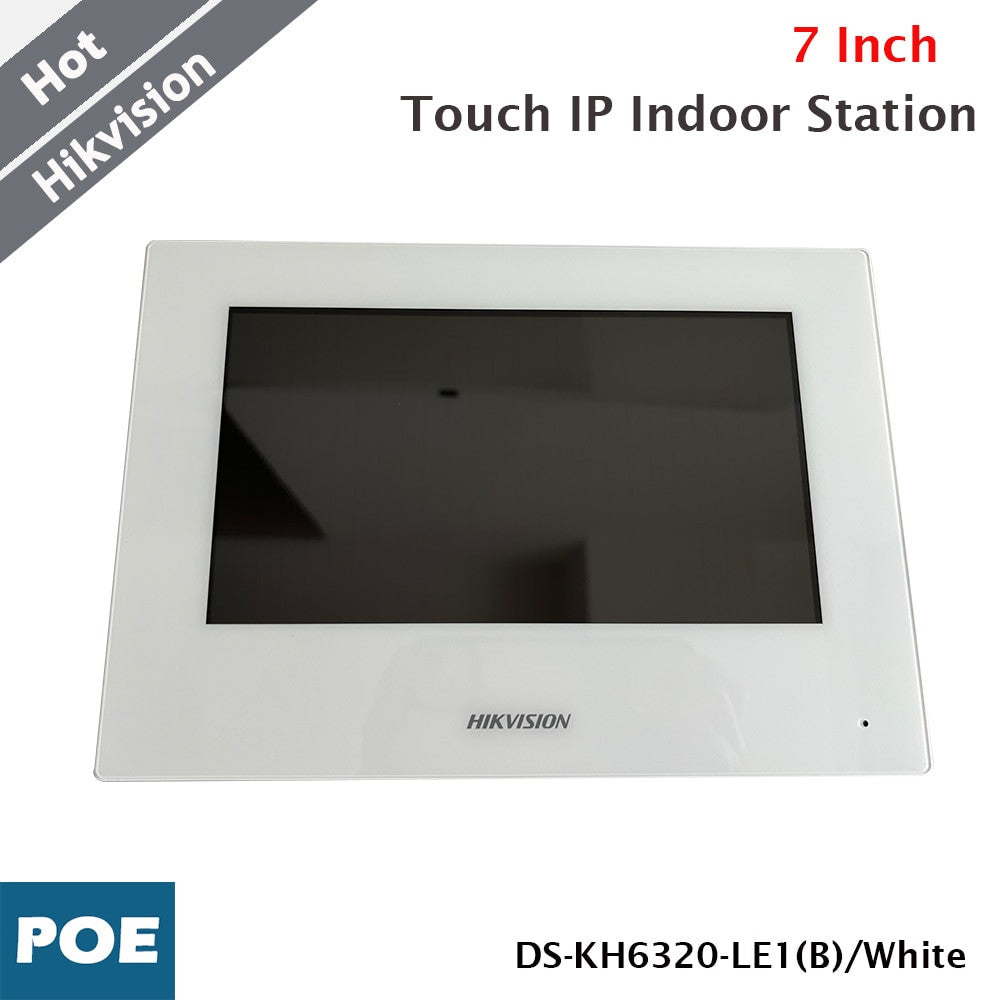 HIKVISION 7 Inch IP Indoor Station DS-KH6320-LE1(B)/White Colorful Touch Screen